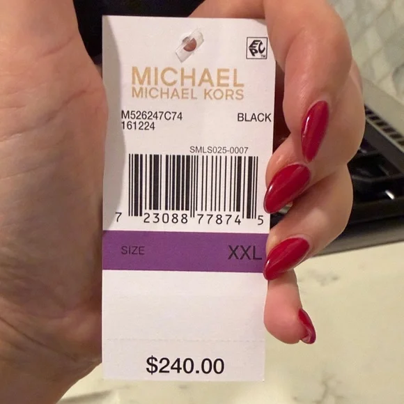 Michael Kors Black Trench Coat with Belt - Picture 6 of 11